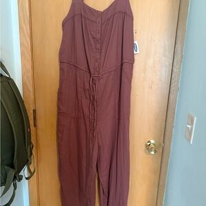 Old Navy Maroon Jumpsuit